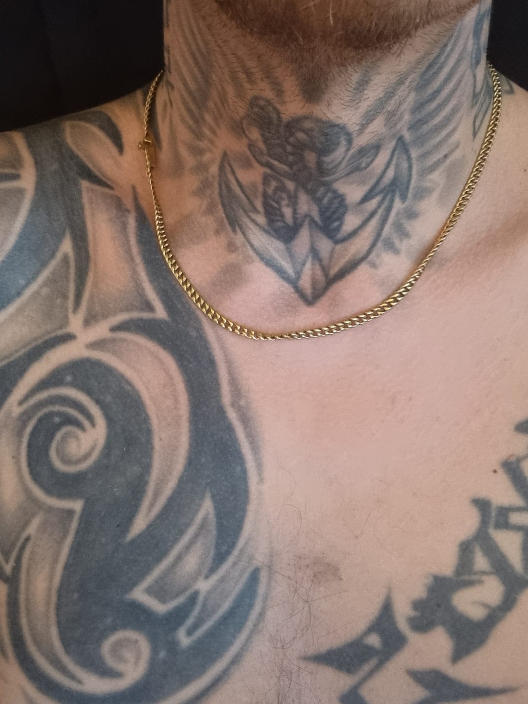Customer photo review of 4mm 14K Gold IP Premium Miami Cuban Chain