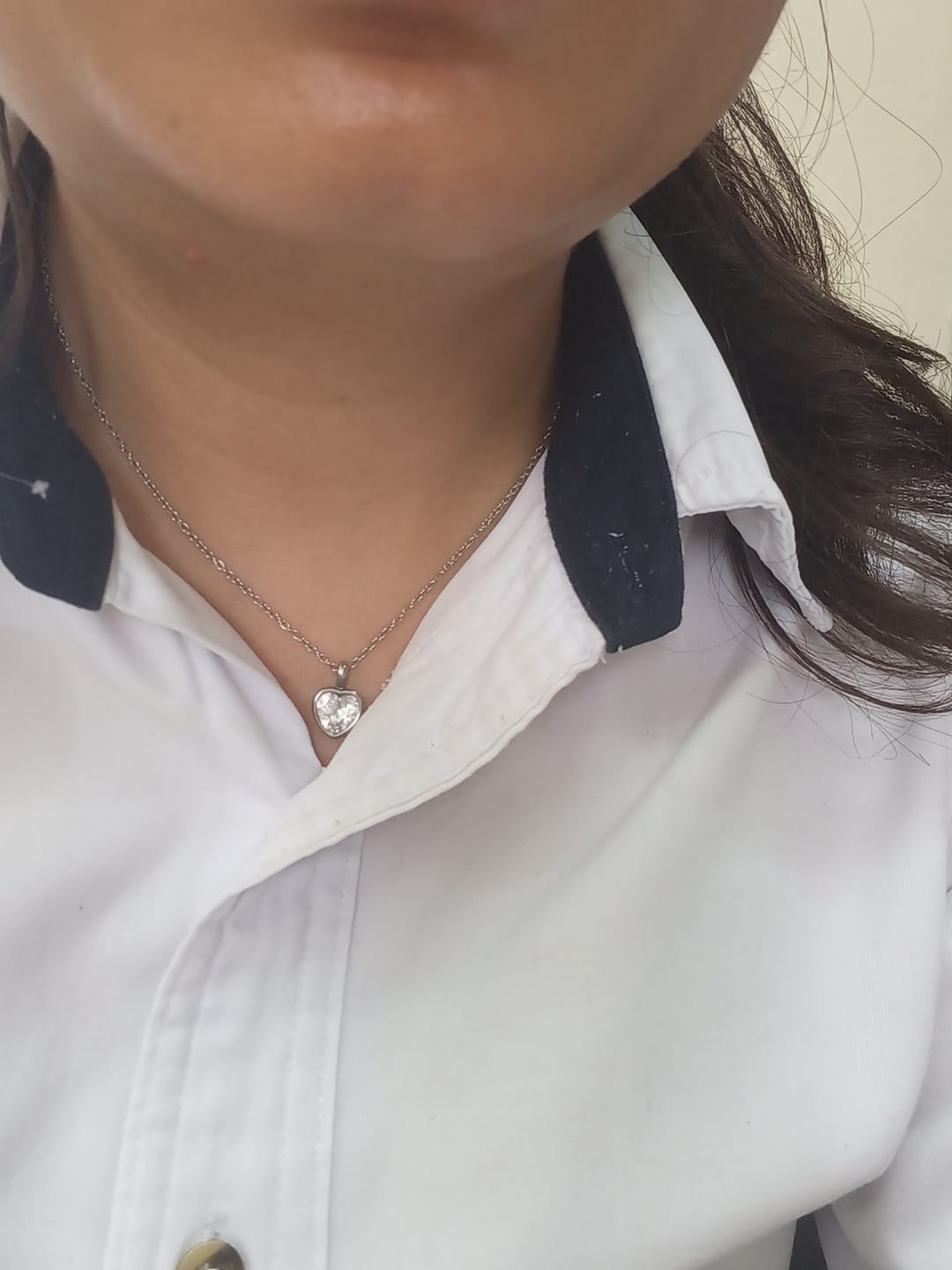 Customer photo review of Collar Amour Plata + Zirconia