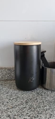 Customer photo review of Canister de Cerámica Señor K Black Edition Capacidad 1000ml