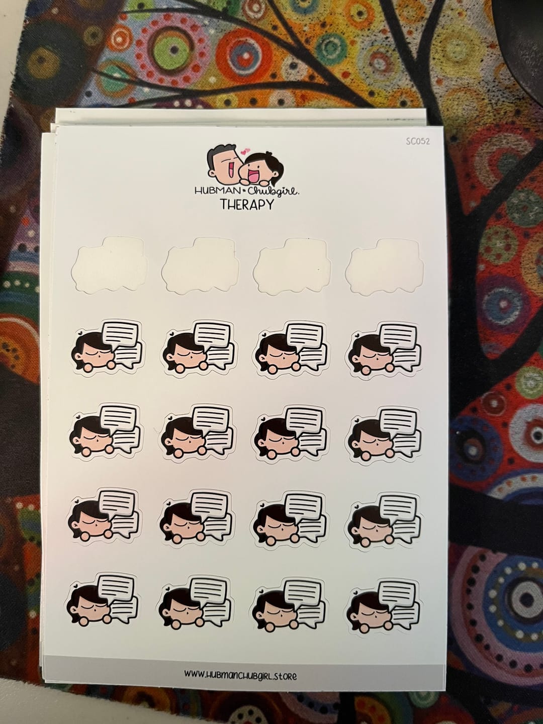 Customer photo review of Therapy Planner Stickers