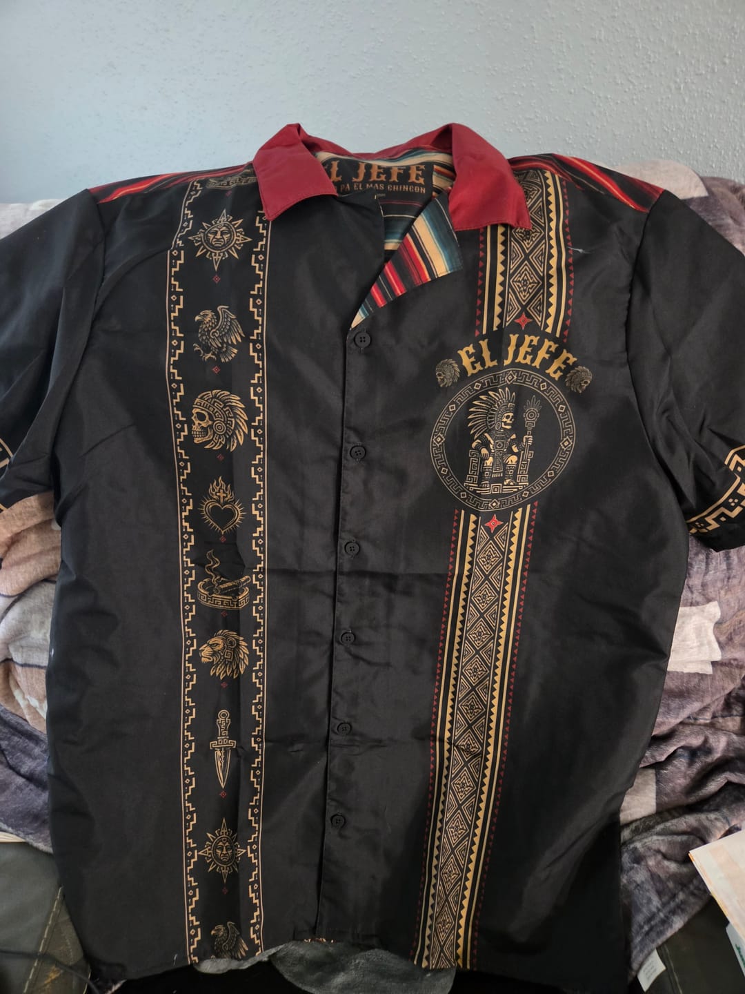 Customer photo review of El Jefe Azteca Guayabera