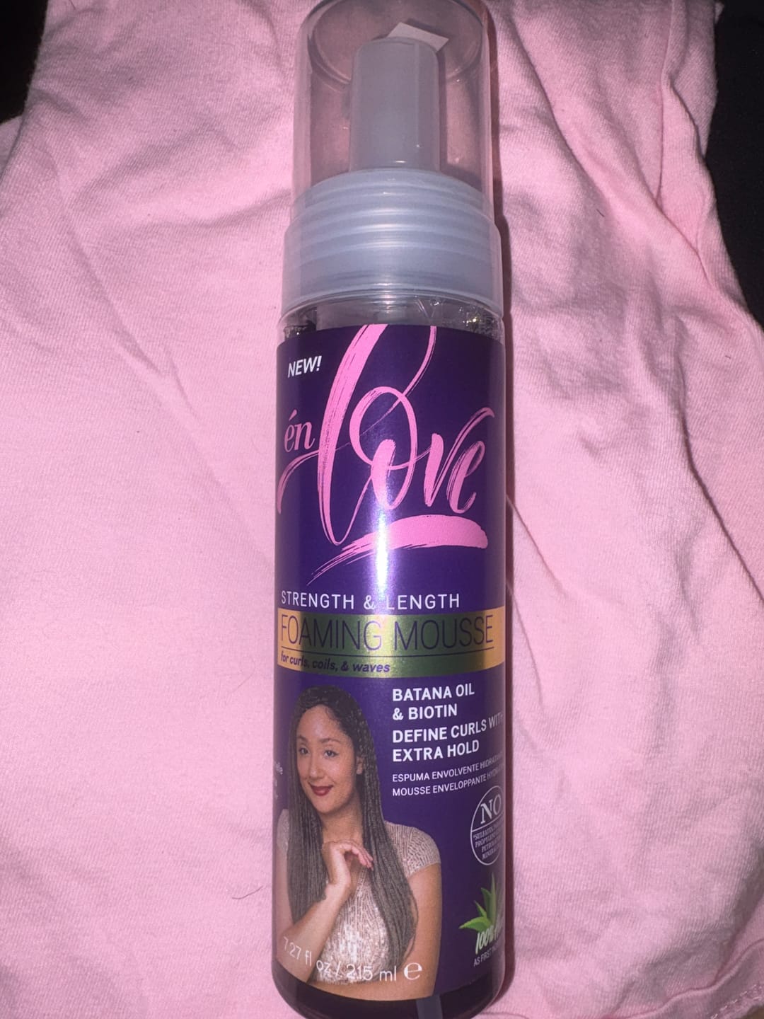 Customer photo review of Batana Oil & Biotin Extra Hold Foaming Mousse