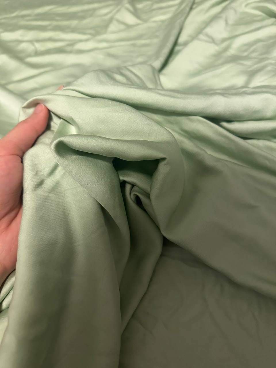 Customer photo review of Bamboo Duvet Cover Set – Cooling Sateen, 400 Thread Count, Zippered | Earthloom