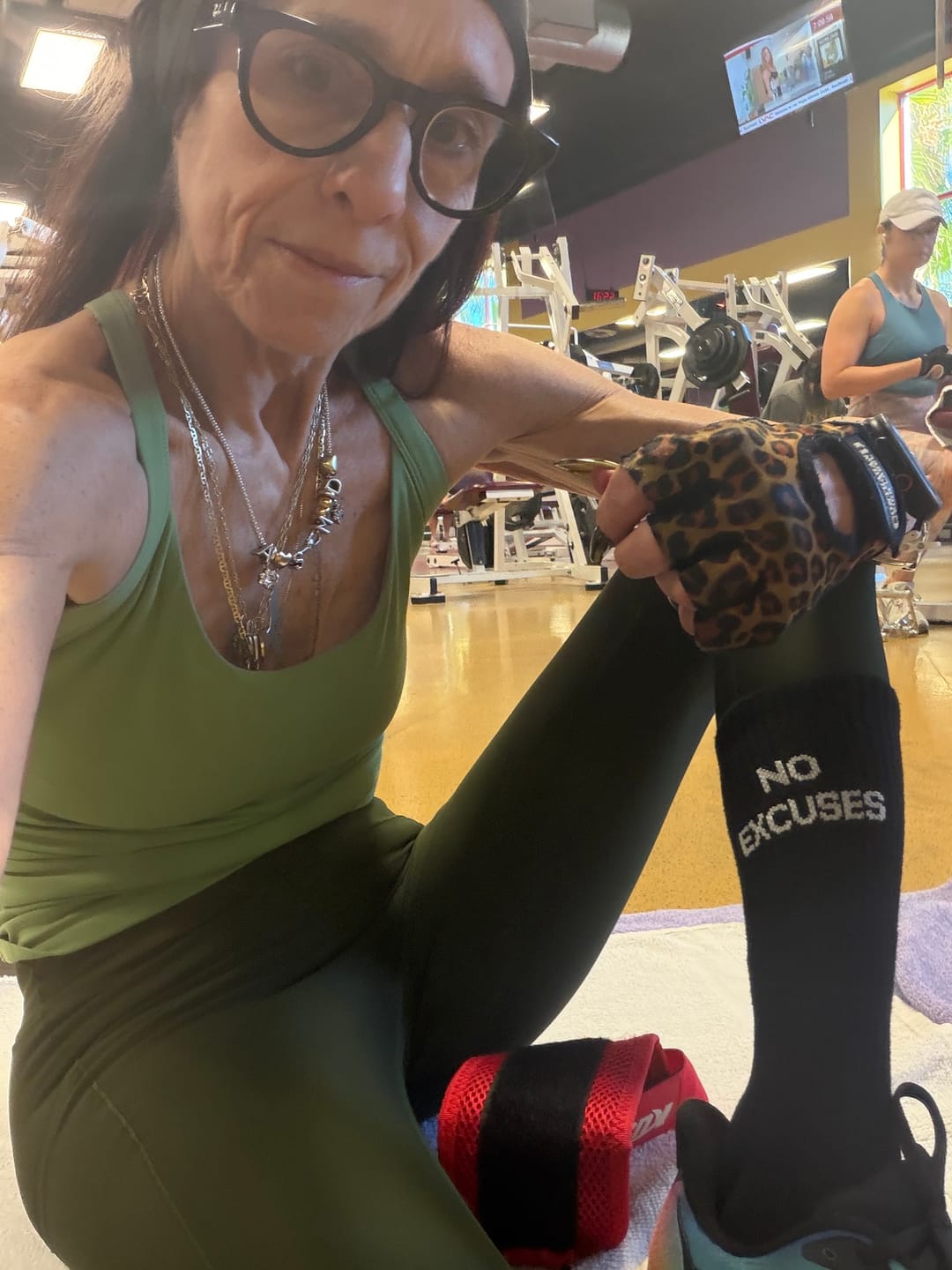 Customer photo review of No Excuses - Crew Workout Socks