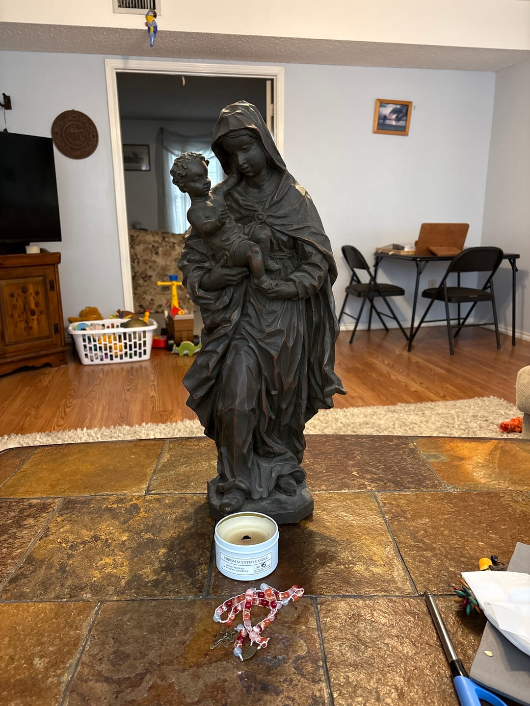 Customer photo review of Chrism Beeswax Candle
