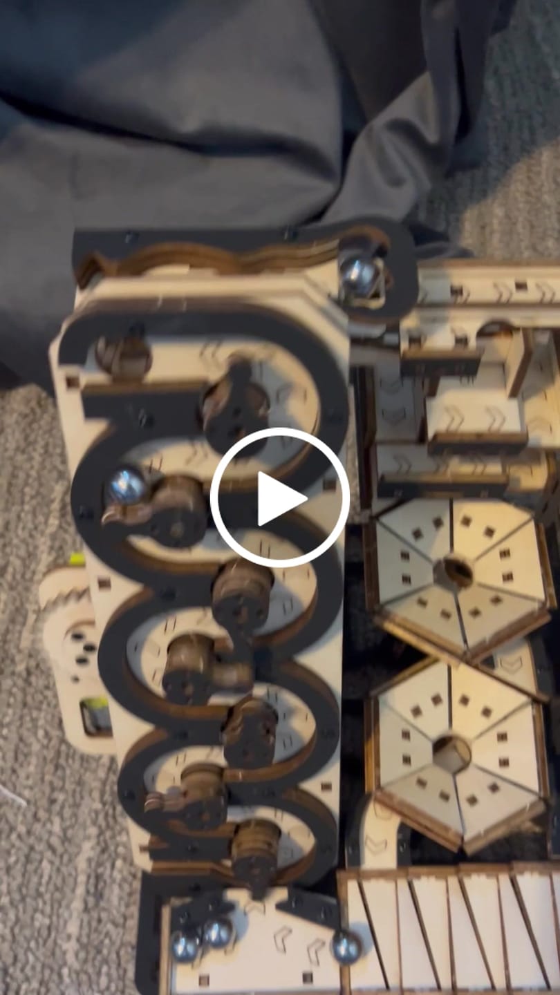 Customer video review of Electric Mechanical Marble Run 3D Wooden Puzzle