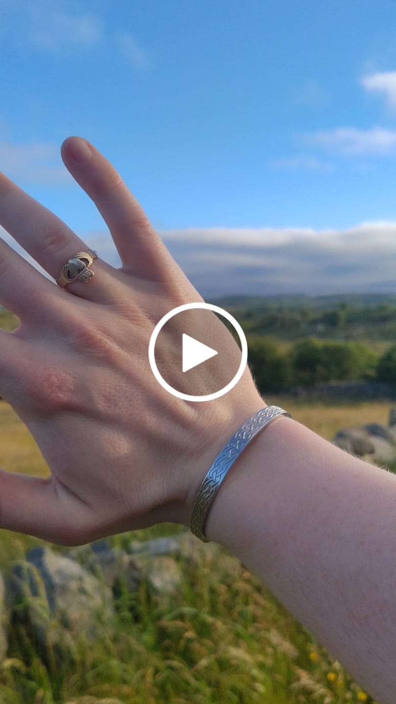 Customer video review of Celtic Snake Bangle
