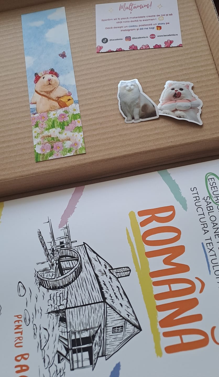 Customer photo review of Carte Română Bacalaureat Bacademia (temă și viziune, caracterizare, relație) - Ediția II