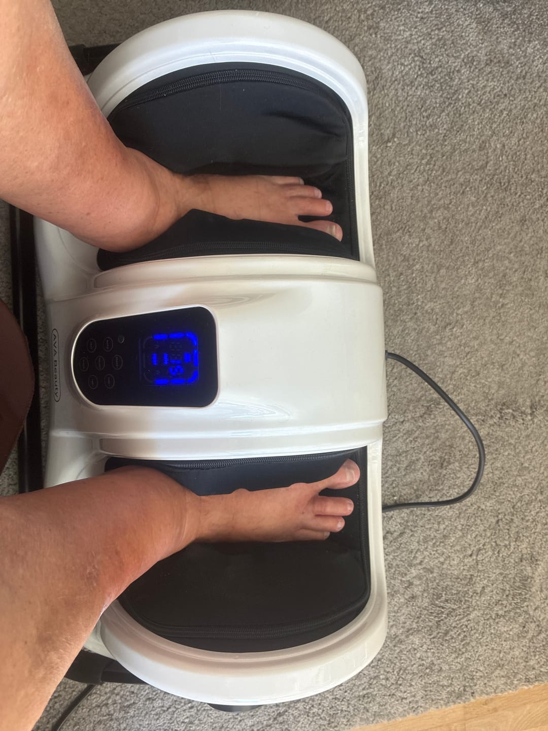 Customer photo review of Fod- og lægmassageapparat med fjernbetjening