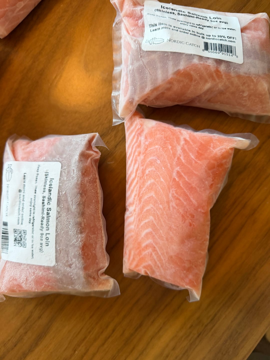 Customer photo review of Wild Ahi Tuna Sushi Saku Block (10oz avg)