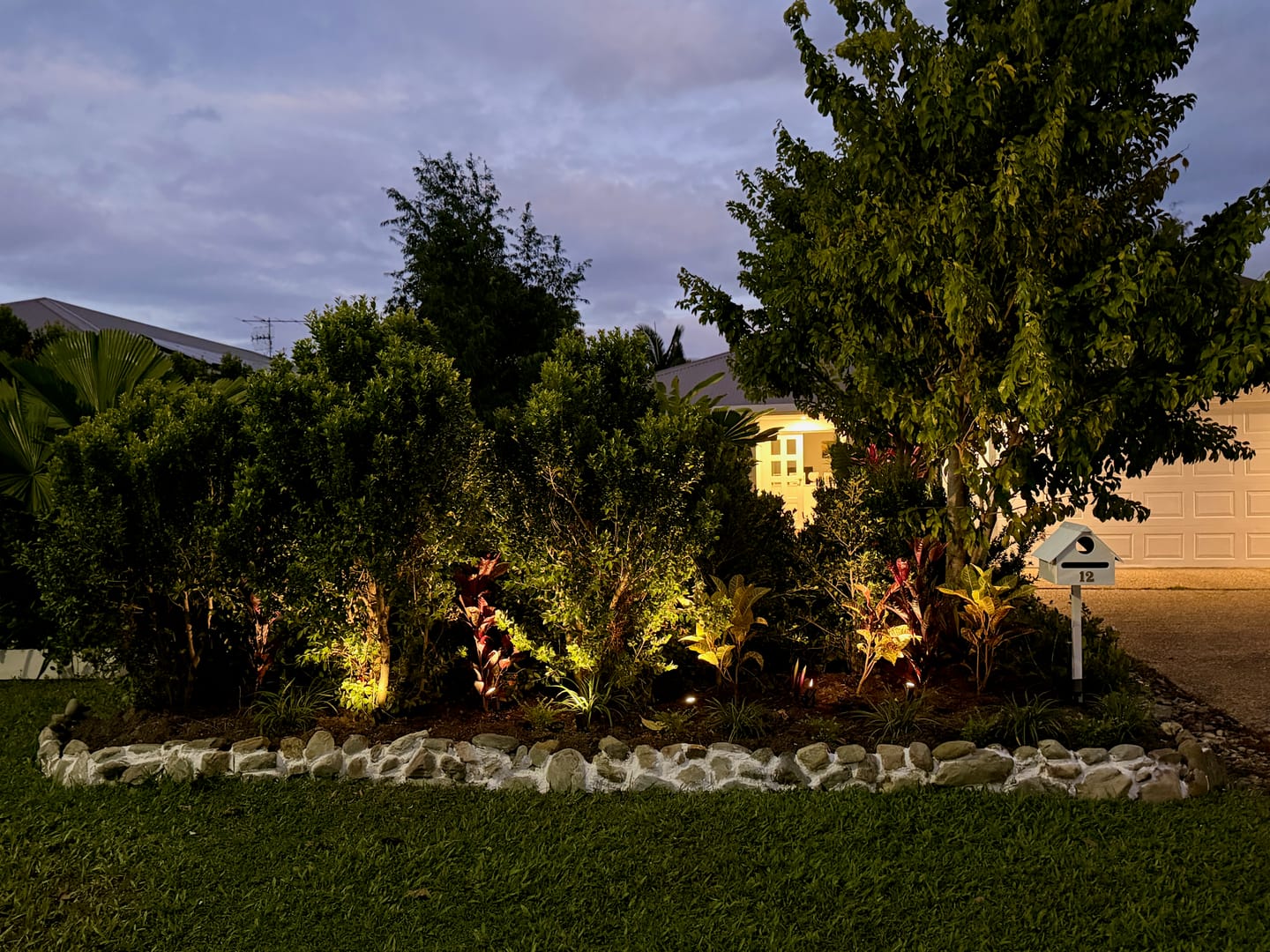 Customer photo review of GardenBrite™ Solar Spotlight Pack
