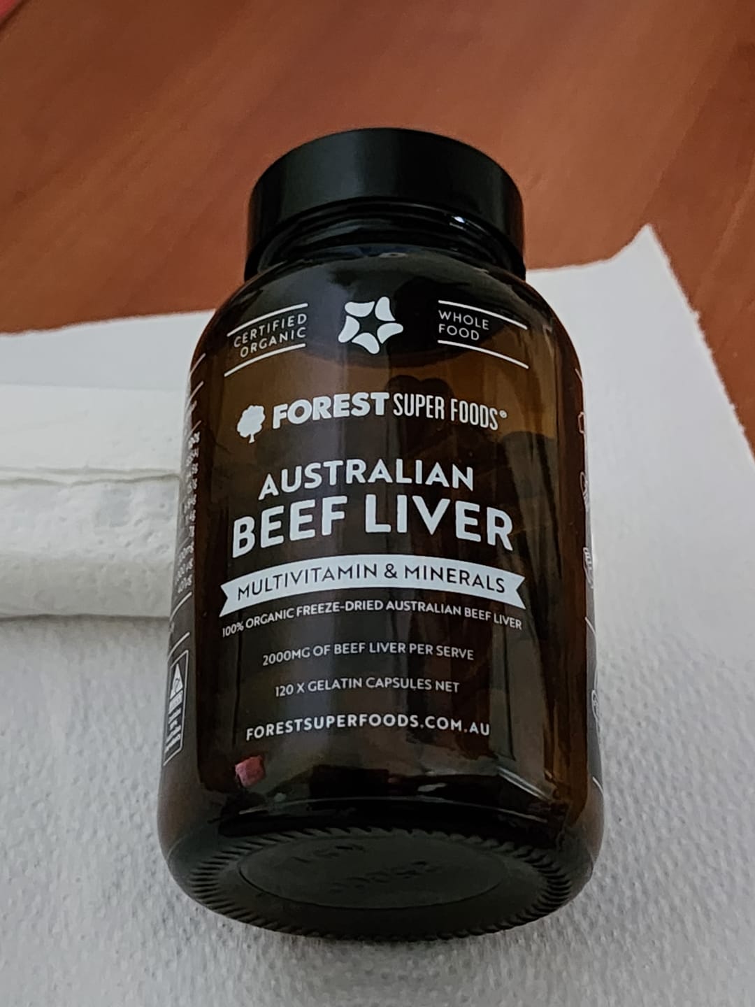 Customer photo review of Australian Organic Beef Liver Capsules