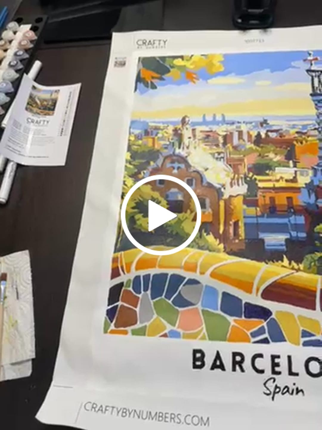 Customer video review of Barcelona Travel Poster