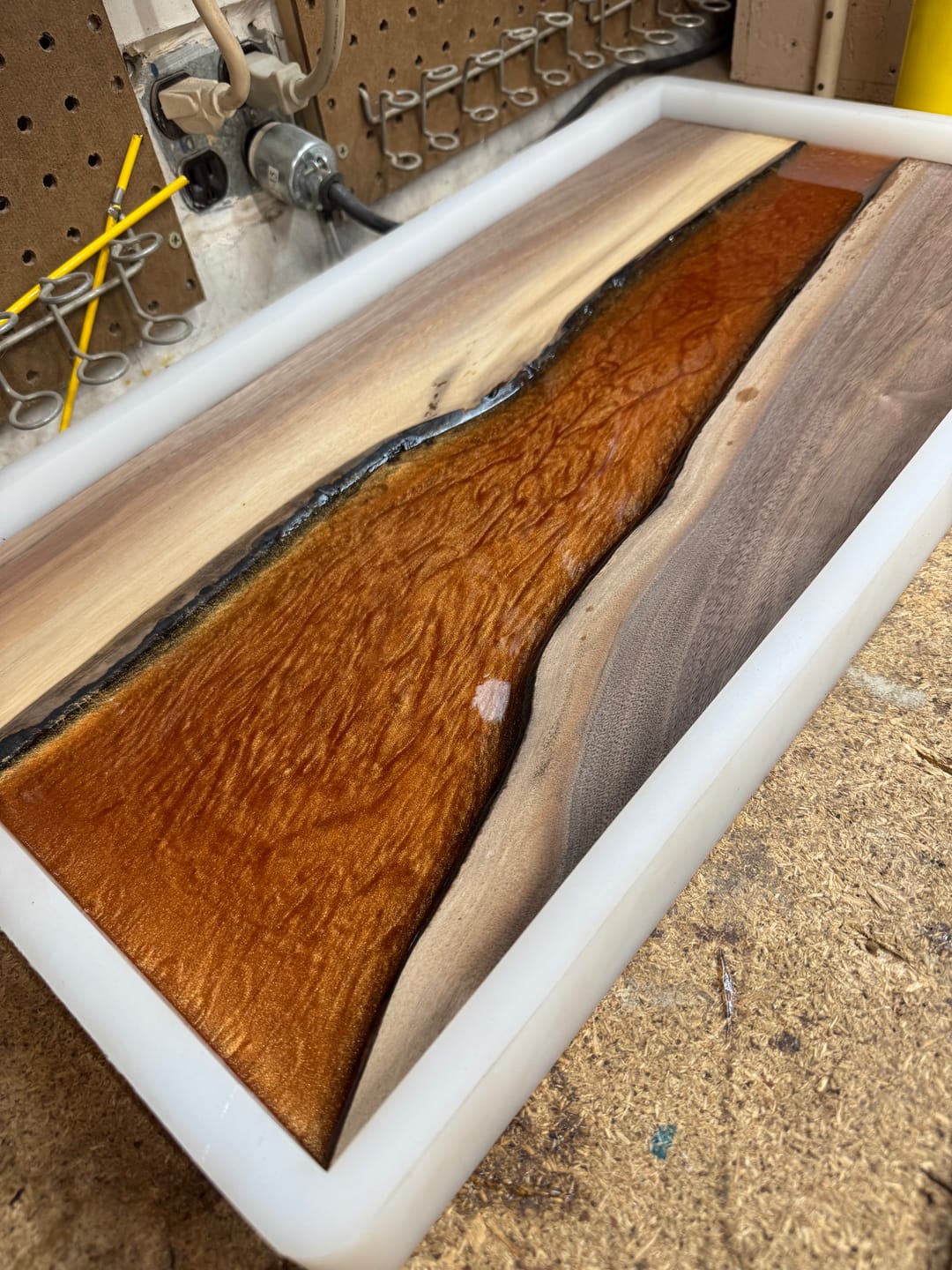 Customer photo review of 24x12x1.5" Silicone Mold For Epoxy Resin - Charcuterie Board Form