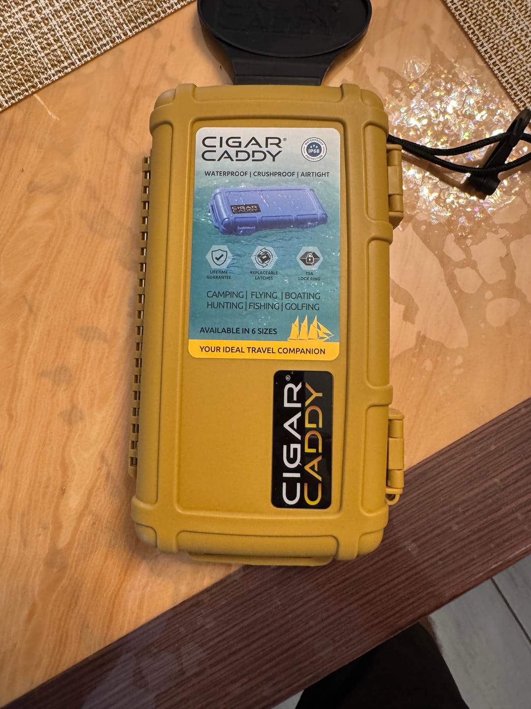 Customer photo review of Cigar Caddy 5 Count Travel Humidor For Cigars