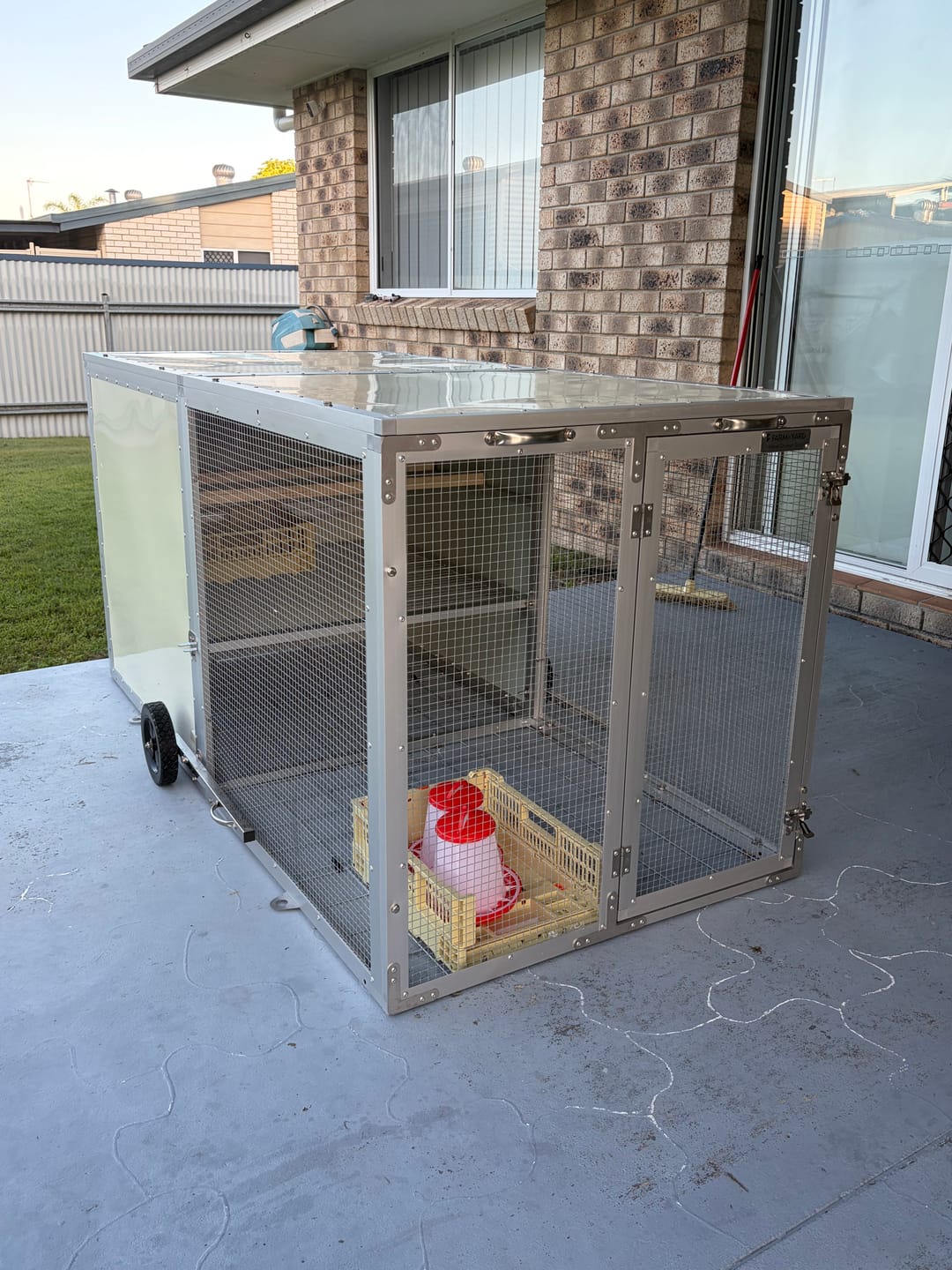 Customer photo review of Mobile Chicken Coop / Chicken Tractor