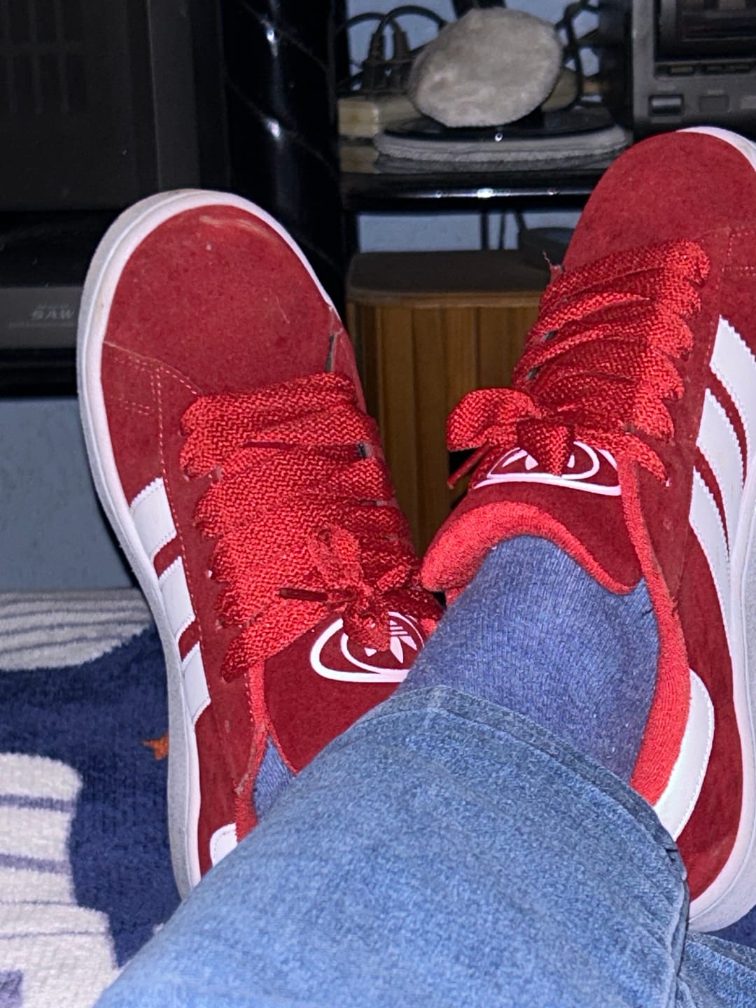 Customer photo review of Tenis 2000s Rojo blanco