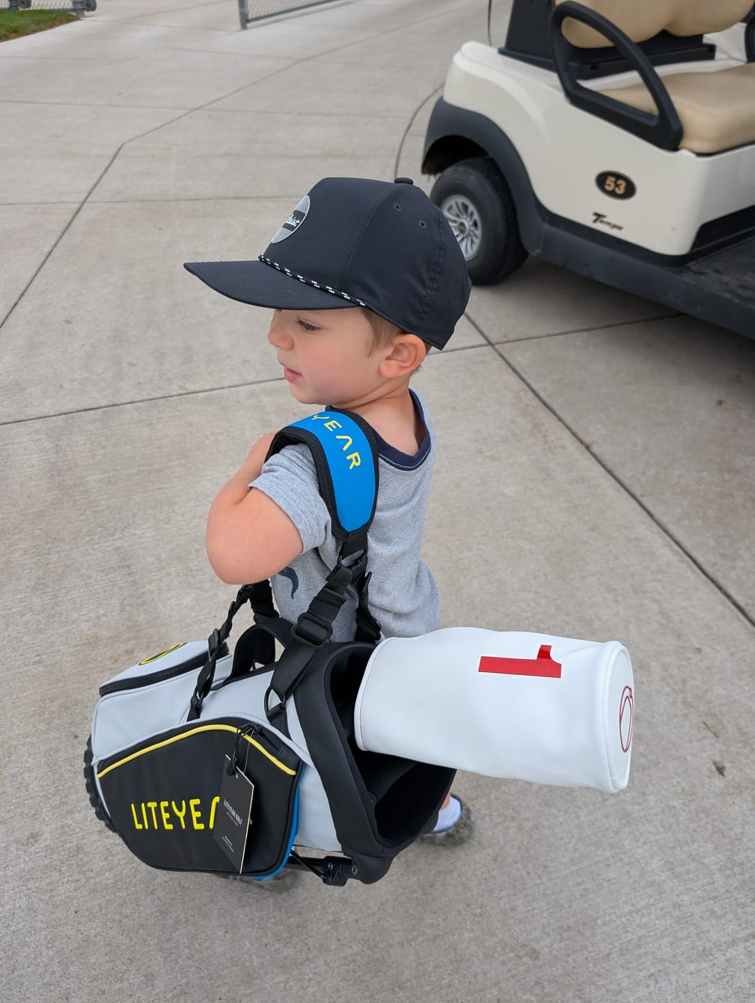 Customer photo review of ZERO GRVTY - Toddler Golf 3 Club & Bag Set - Ages 3-5