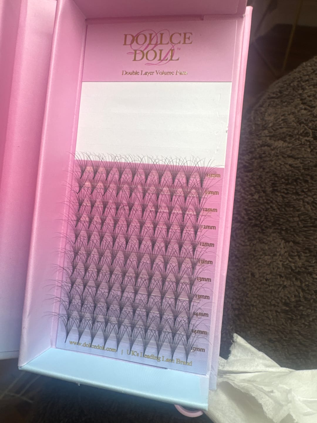 Customer photo review of Double Layer Volume Premade Fans