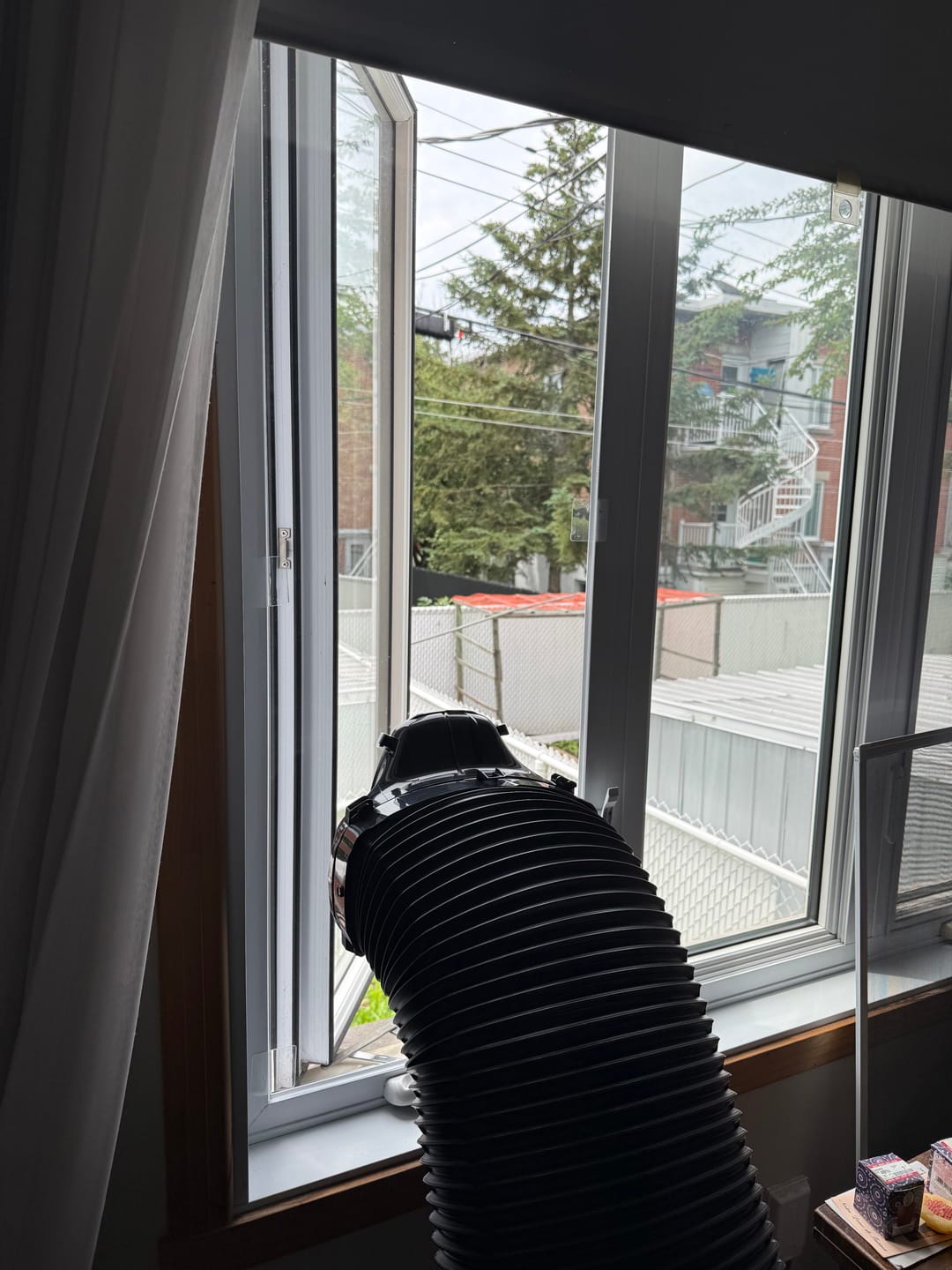 Customer photo review of Custom Portable AC Window Kit for Casement Windows