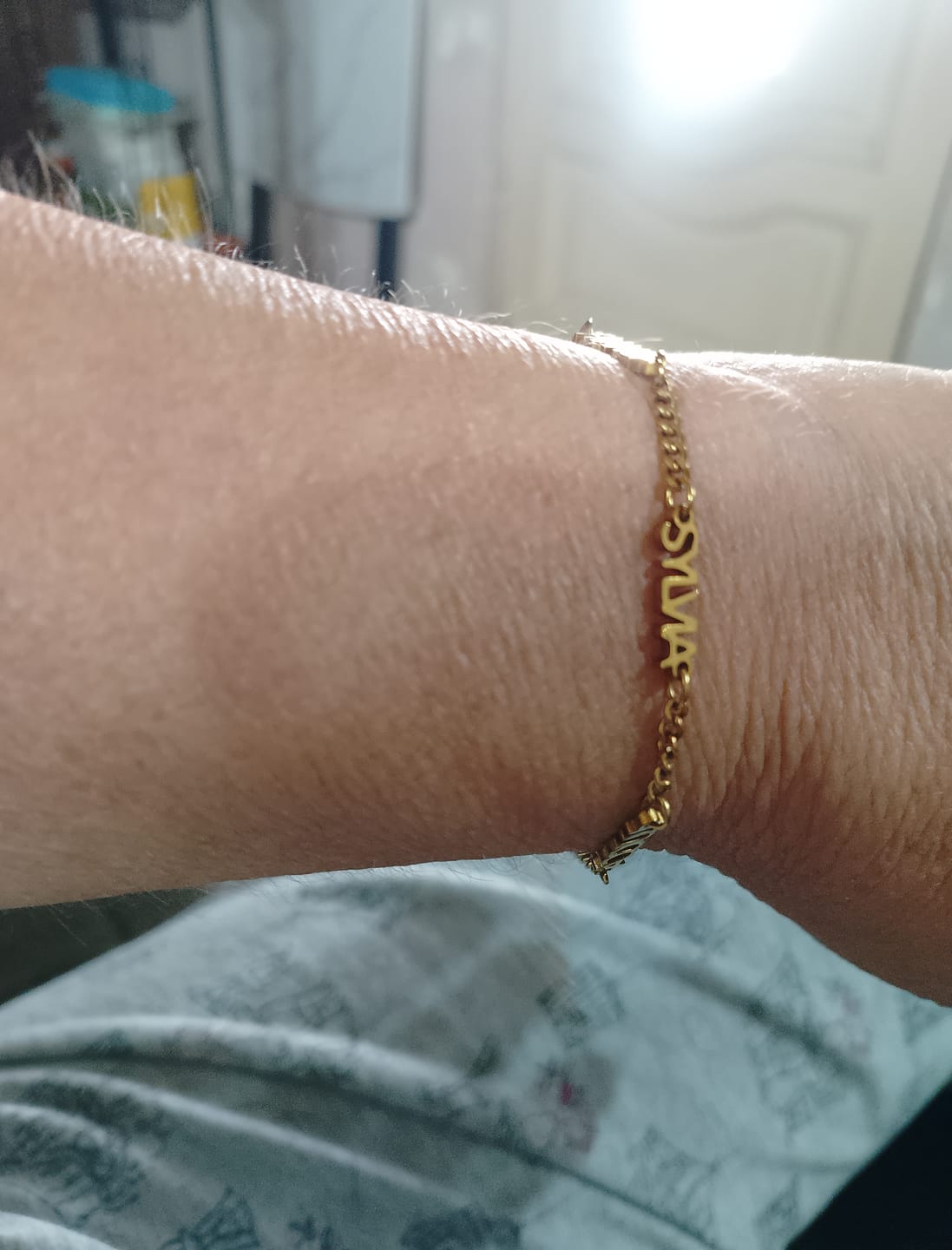 Customer photo review of Pulsera personalizada con nombre
