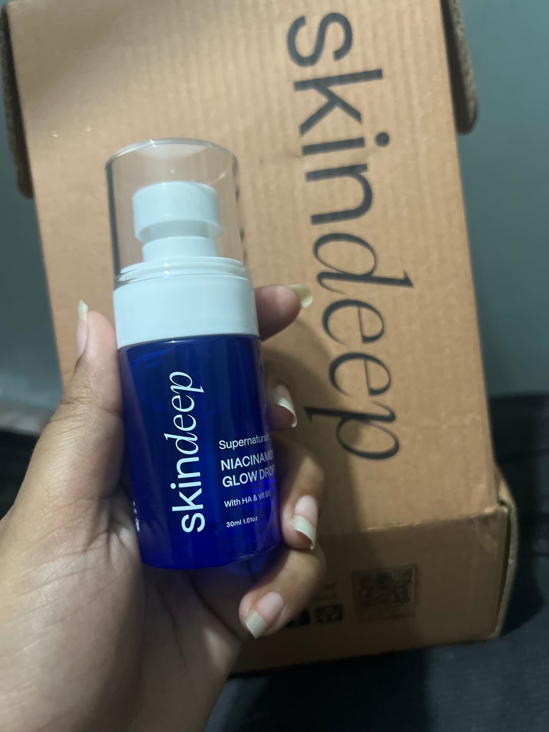 Customer photo review of NIACINAMIDE GLOW DROPS - with HA & Vit B5