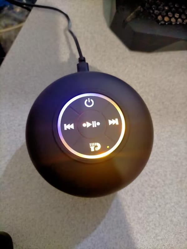 Customer photo review of Bluetooth Shower Speaker