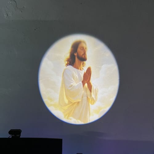 Customer photo review of Jesus Light Projector