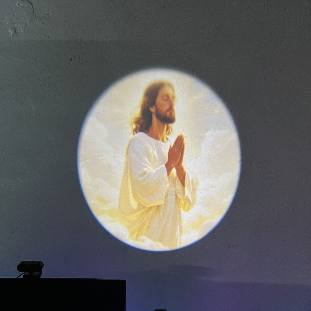 Customer photo review of Jesus Light Projector