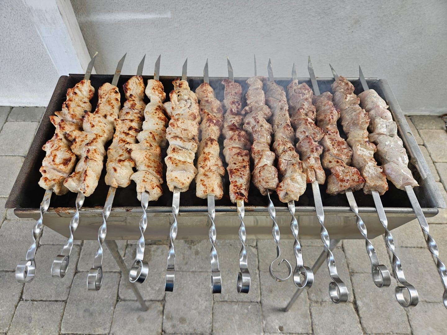 Customer photo review of Schweine-Schaschlik Original - Mayonnaise Zwiebel Kräuter Marinade | mySchaschlik