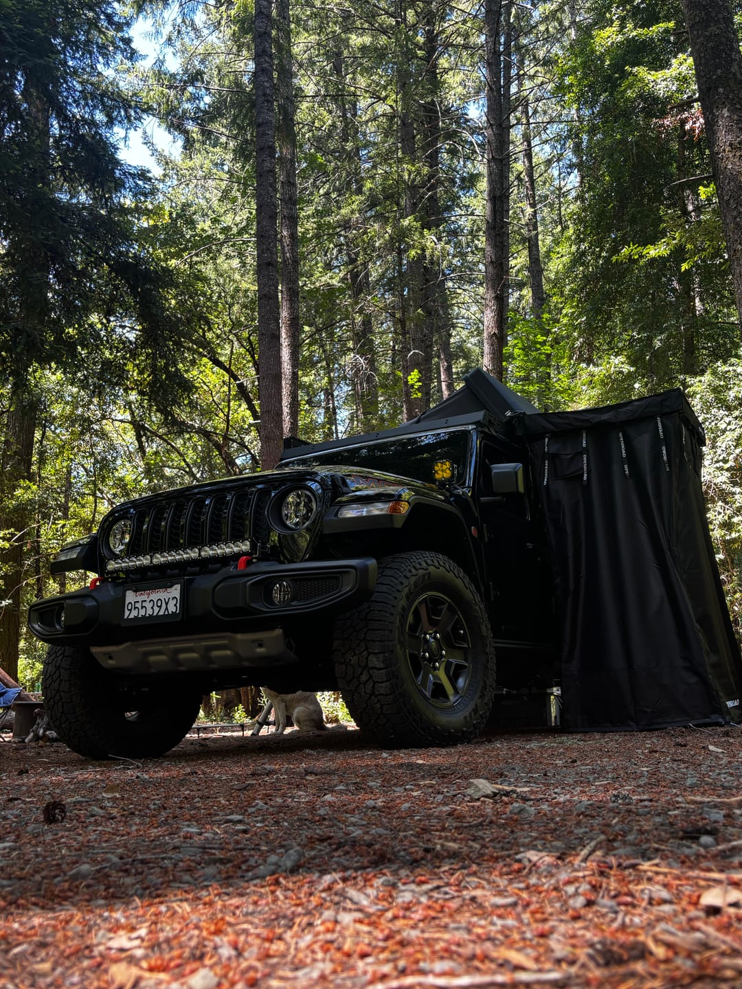 Customer photo review of OPENROAD Quick-Open Overland Shower/Privacy Awning V2