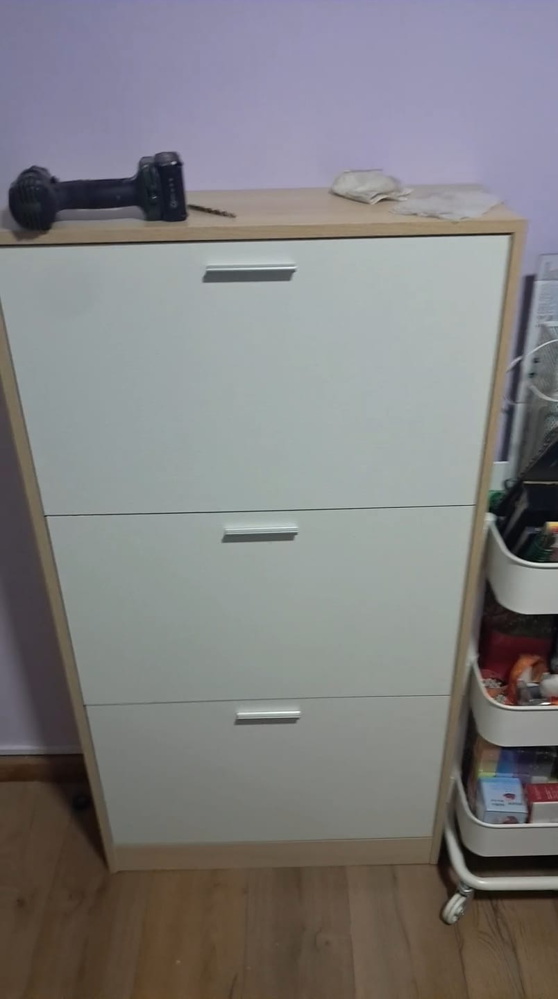Customer photo review of Zapatero Mueble Organizador 3 niveles compacta para 18 Pares