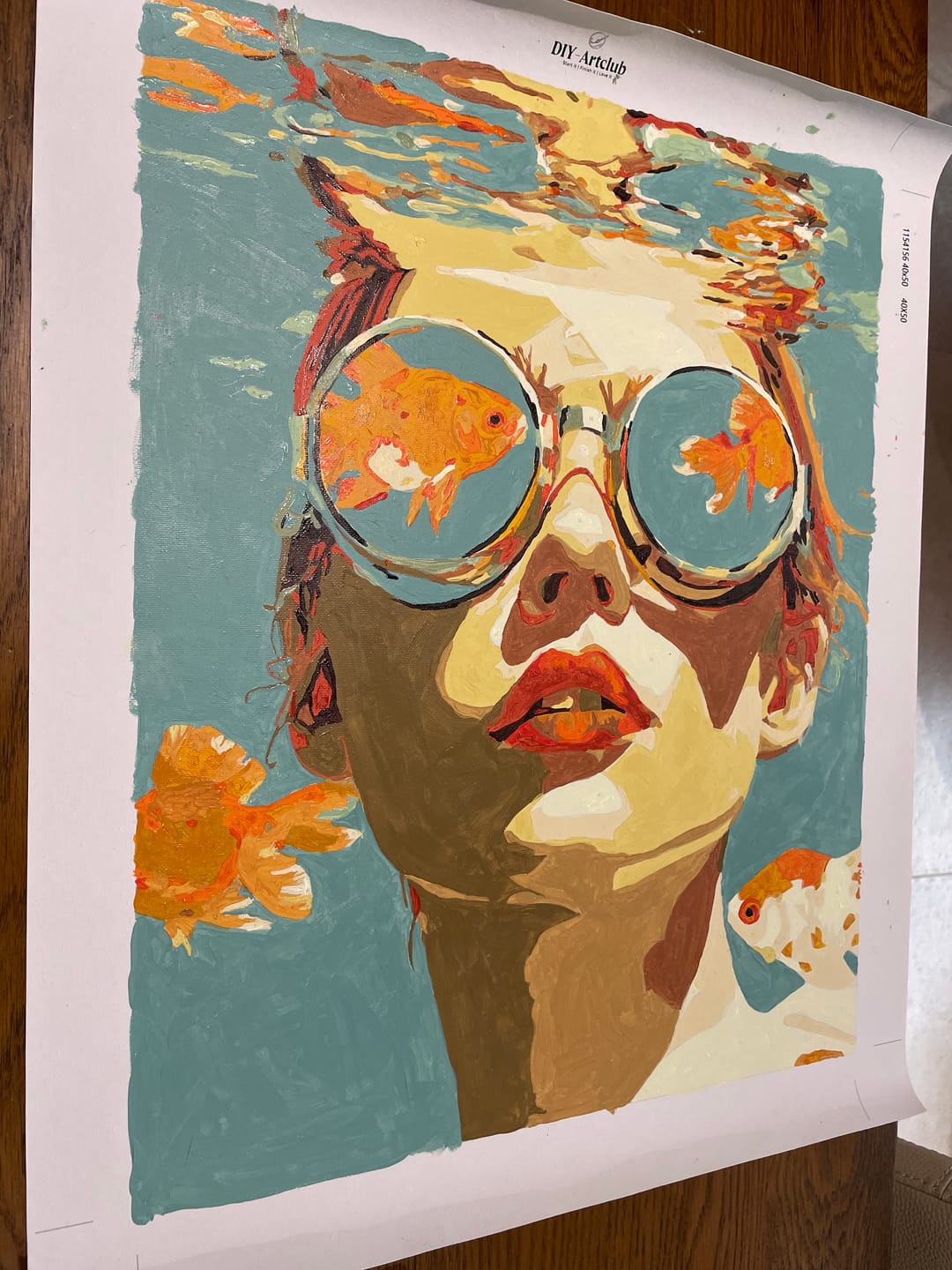 Customer photo review of Liquid Dreams | Paint by Number
