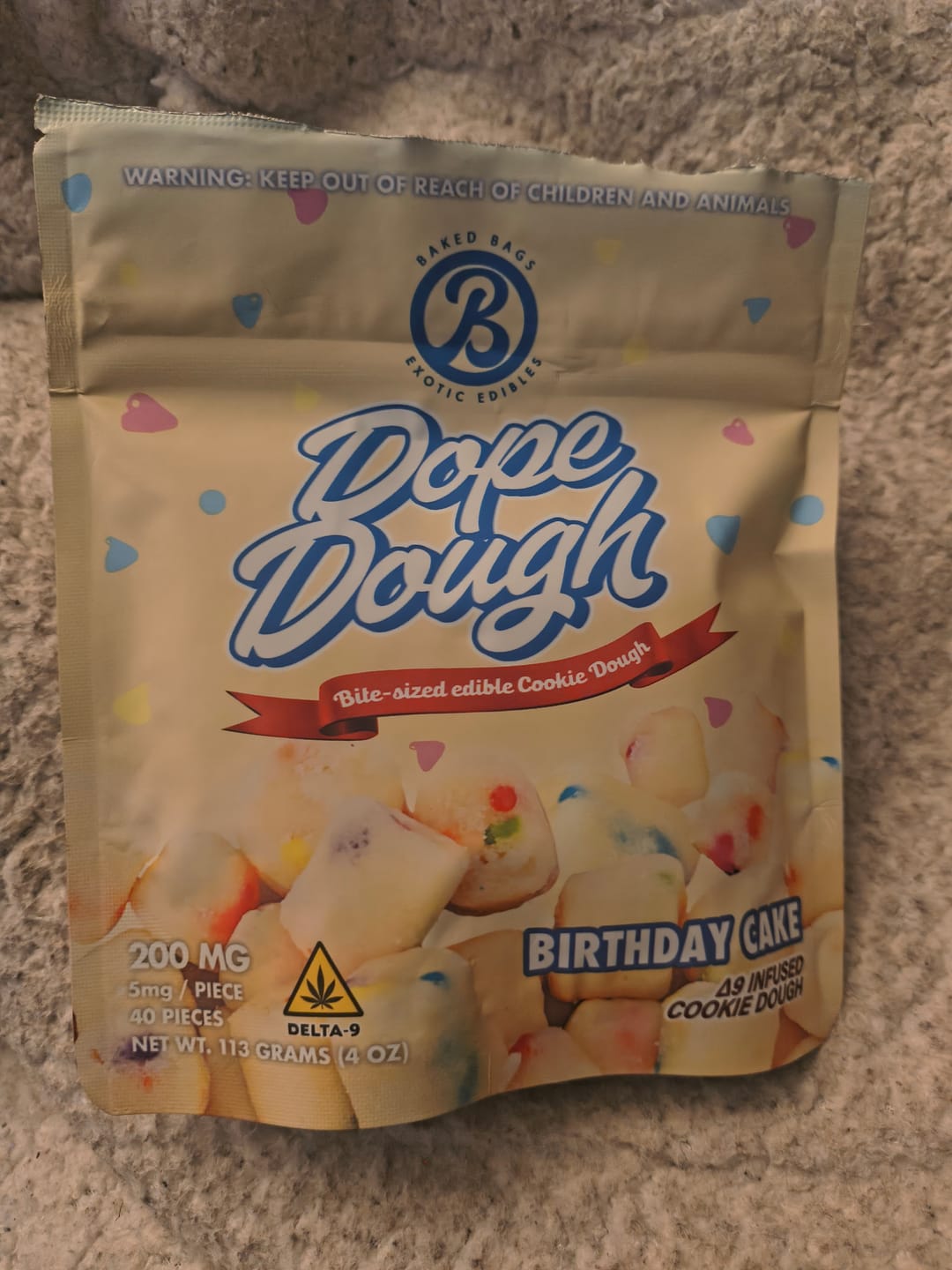 Customer photo review of DOPE DOUGH - BIRTHDAY CAKE