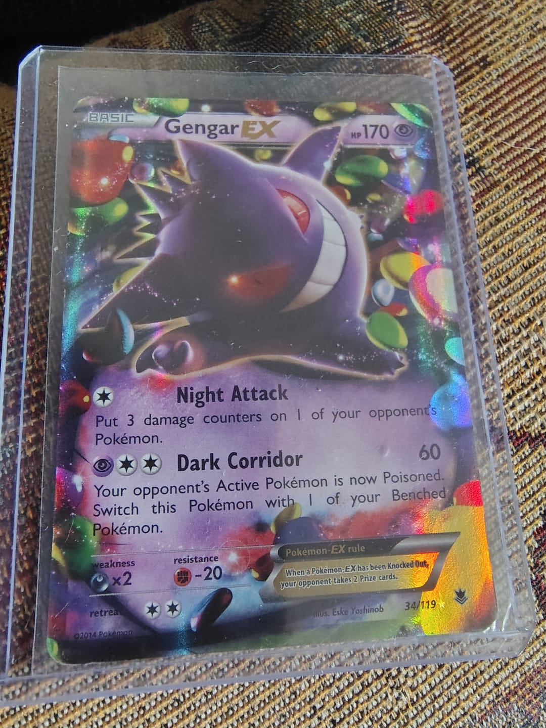 Customer photo review of Gengar EX (34/119)  - XY  Phantom Forces Holofoil