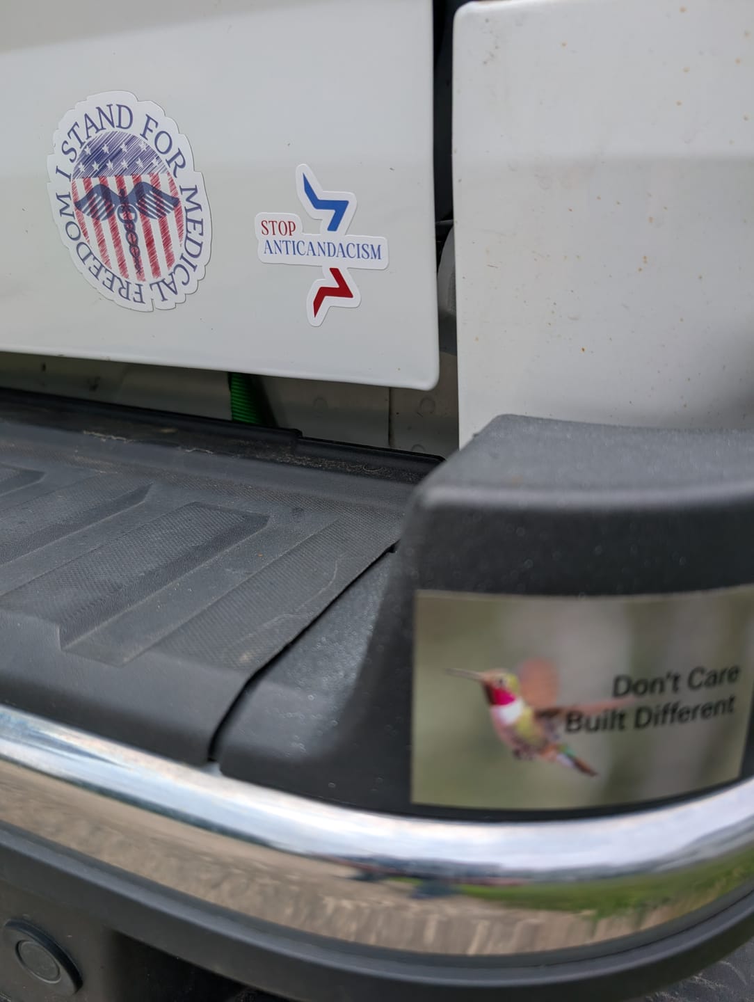 Customer photo review of Stop Anticandacism Vinyl Kiss-Cut Sticker