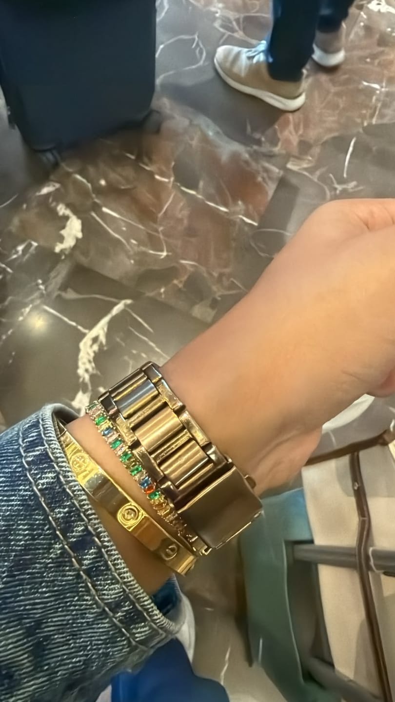 Customer photo review of Rainbow Tennis Bracelet