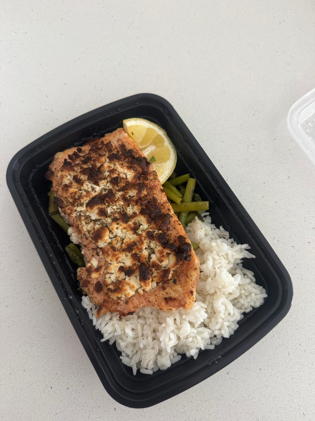 Customer photo review of Feta Roasted Salmon