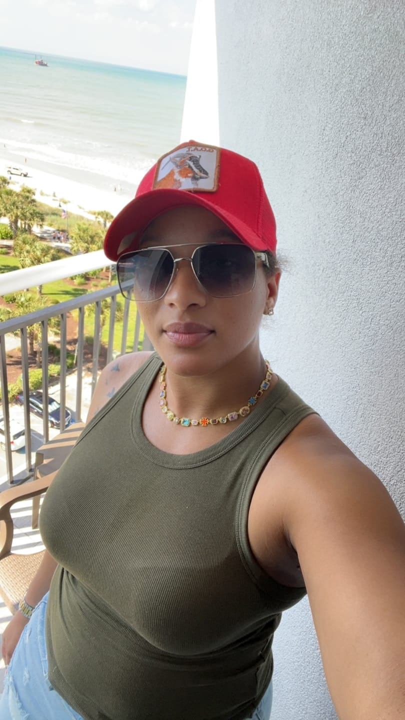 Customer photo review of Solstice Gemstone Necklace