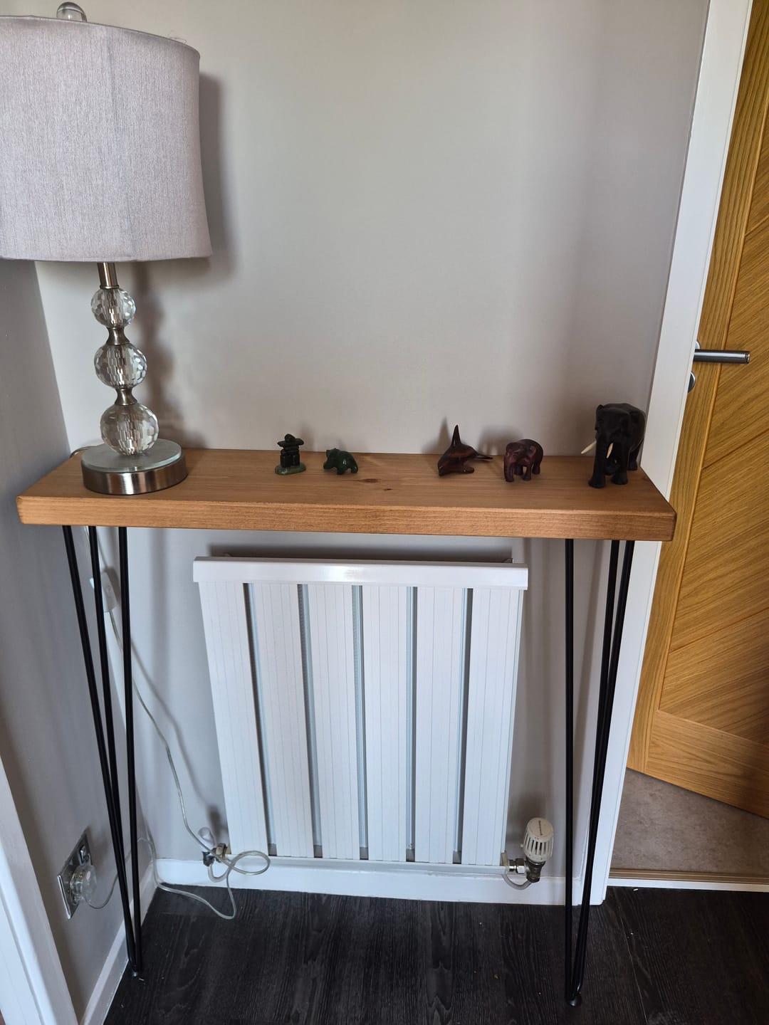 Customer photo review of Console Table 20cm Depth | Hairpin Leg