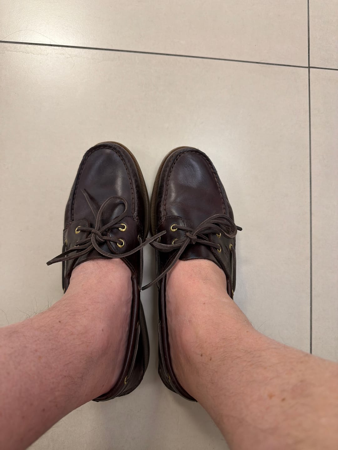 Customer photo review of Men's Authentic Original™ 2-Eye Amaretto