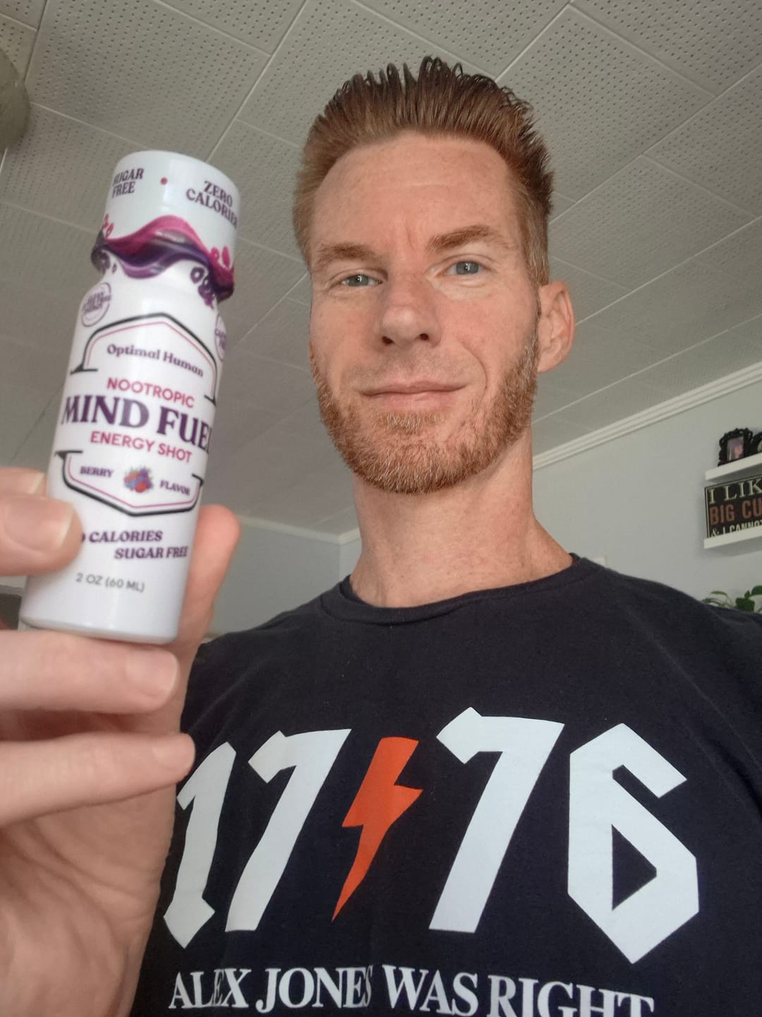 Customer photo review of Optimal Human Mind Fuel - Nootropic Energy Shot (2oz Shot)