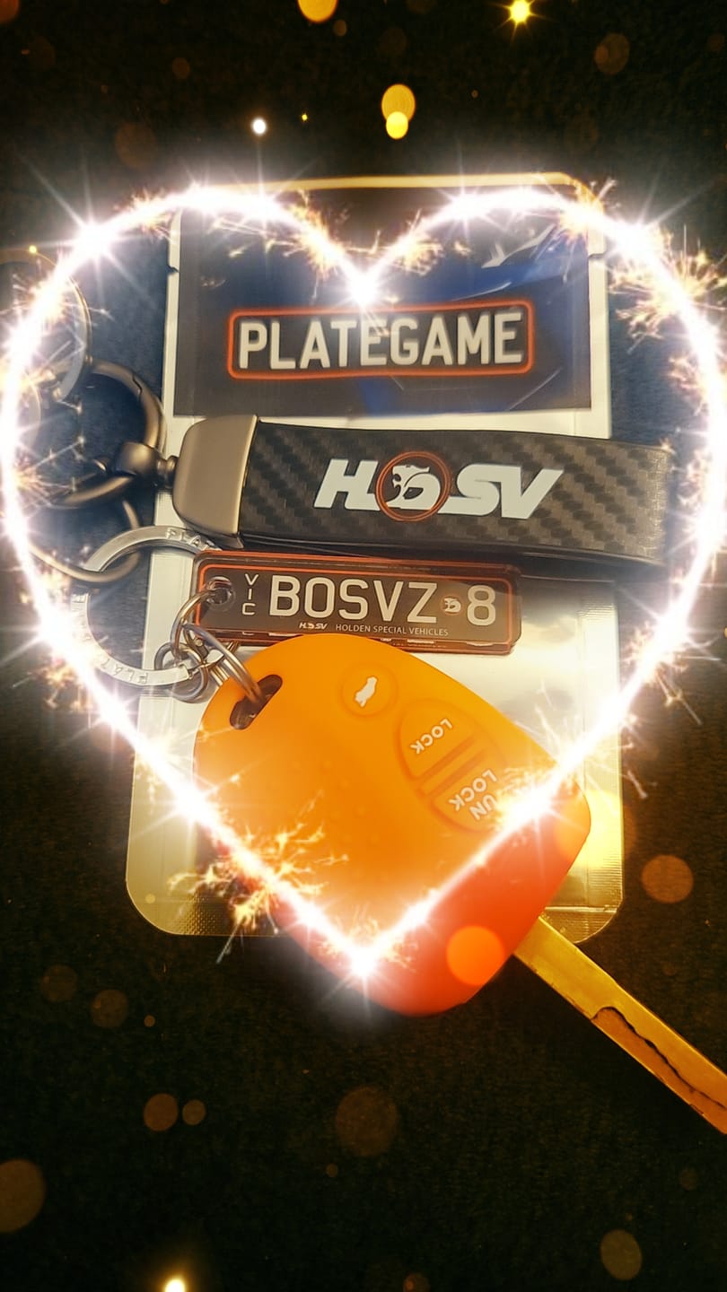 Customer photo review of VIC HSV Licence Plate Custom Keychain