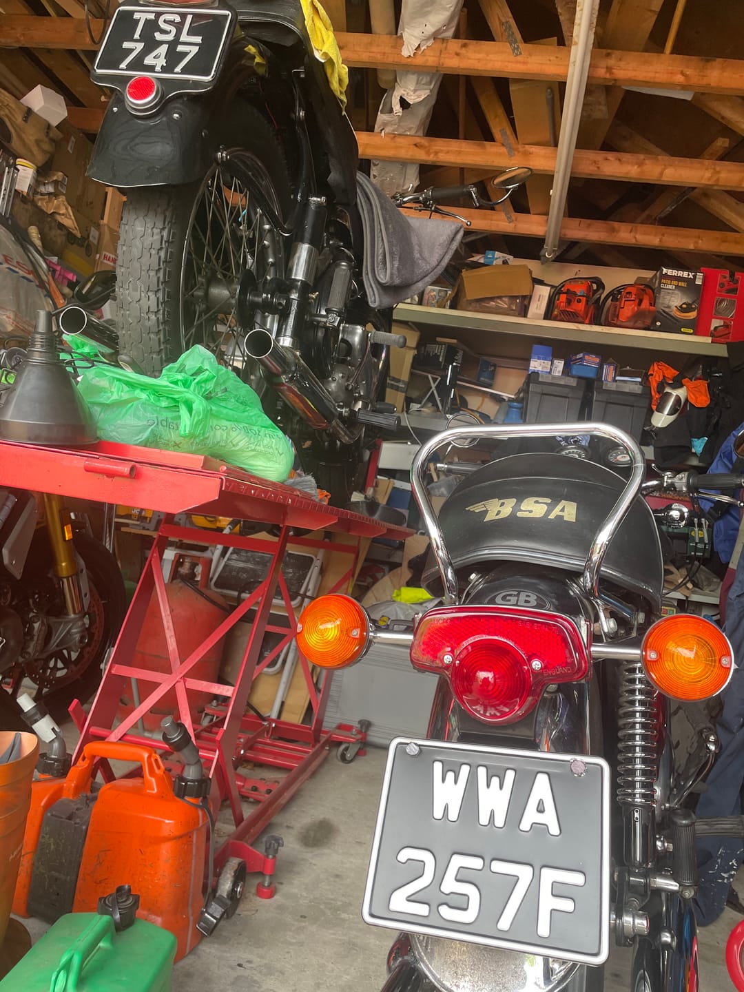 Customer photo review of Classic Metal Pressed 7.5 × 6 Motorbike Number Plate