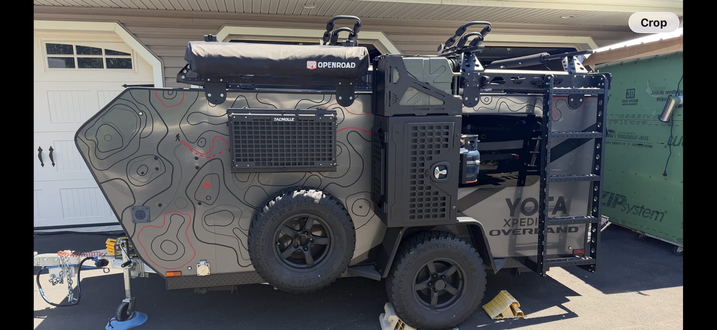 Customer photo review of OPENROAD Quick-Open Overland Shower/Privacy Awning V2