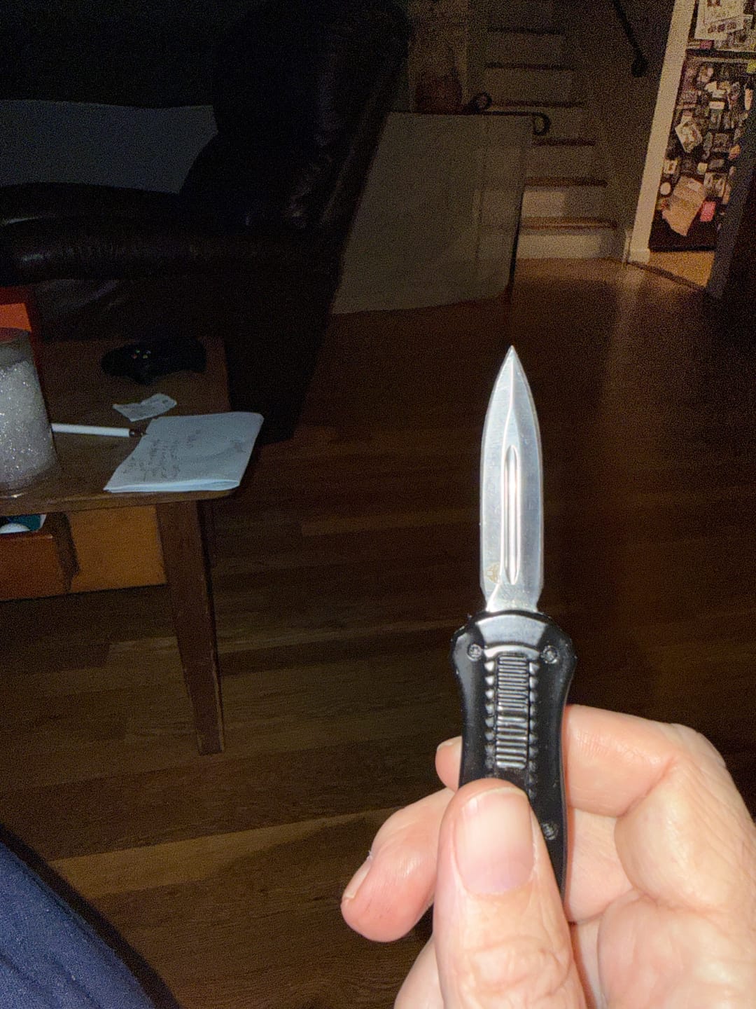 Customer photo review of VT Black Rocket Mini OTF Knife