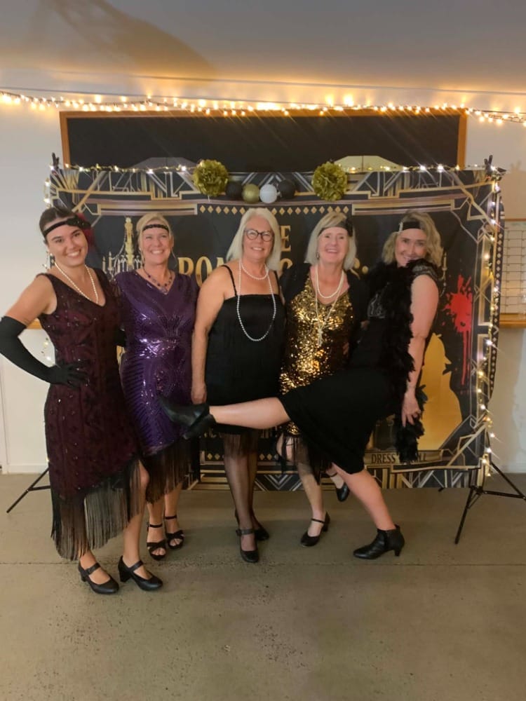 Customer photo review of Natasha 1920s Gatsby Dress - Red