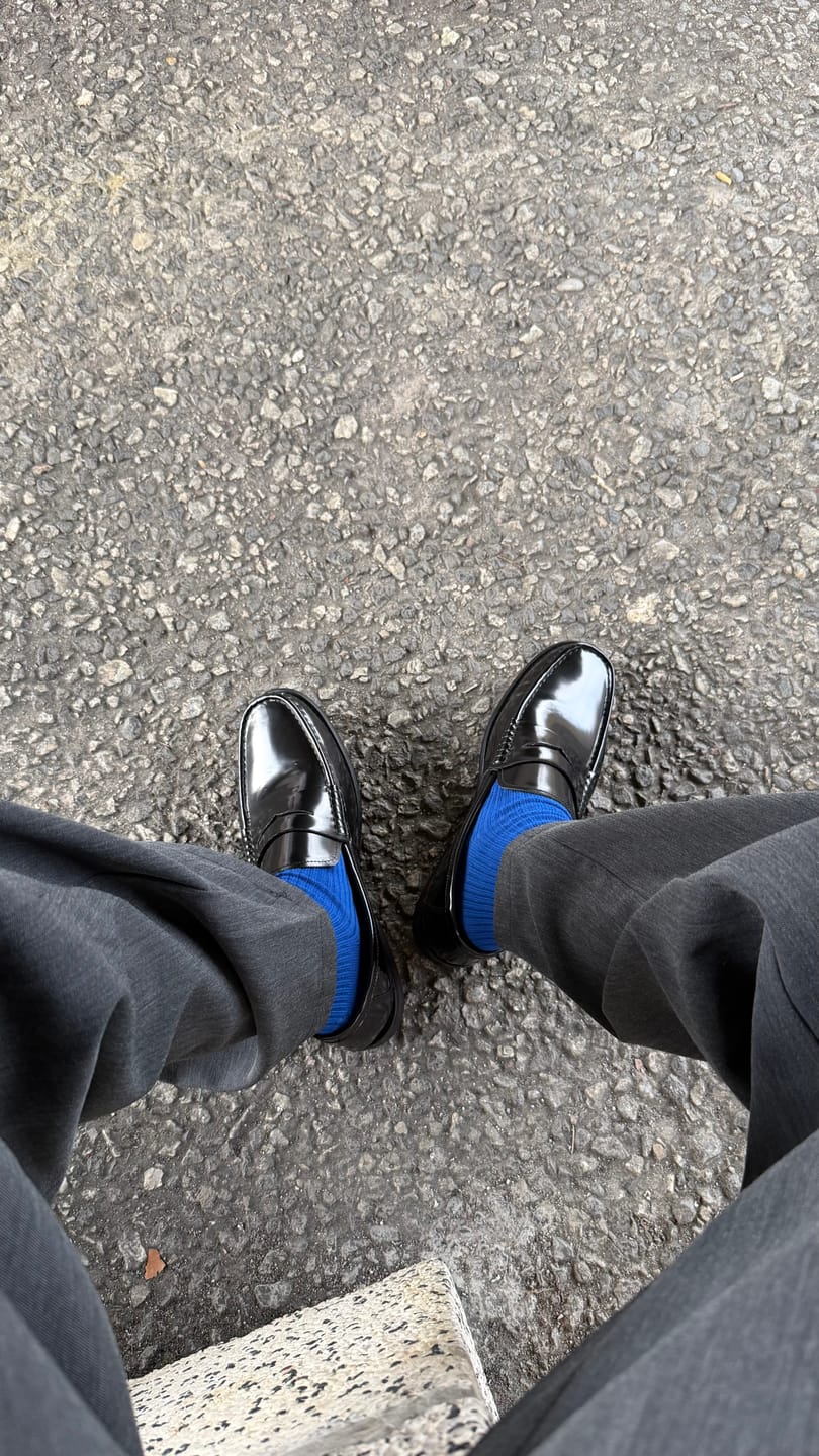 Customer photo review of Marco Penny Loafer - Black Polished Leather