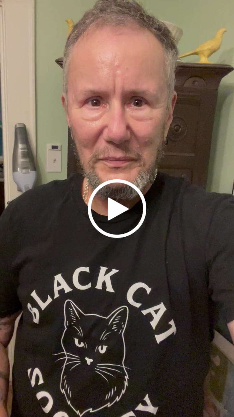 Customer video review of Black Cat Society Tee