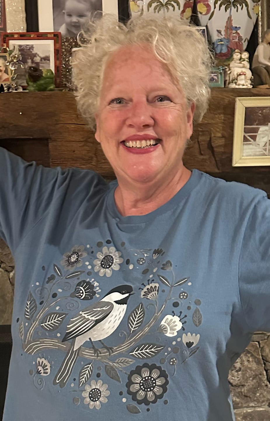 Customer photo review of Folk Art Woodpeckers Tee
